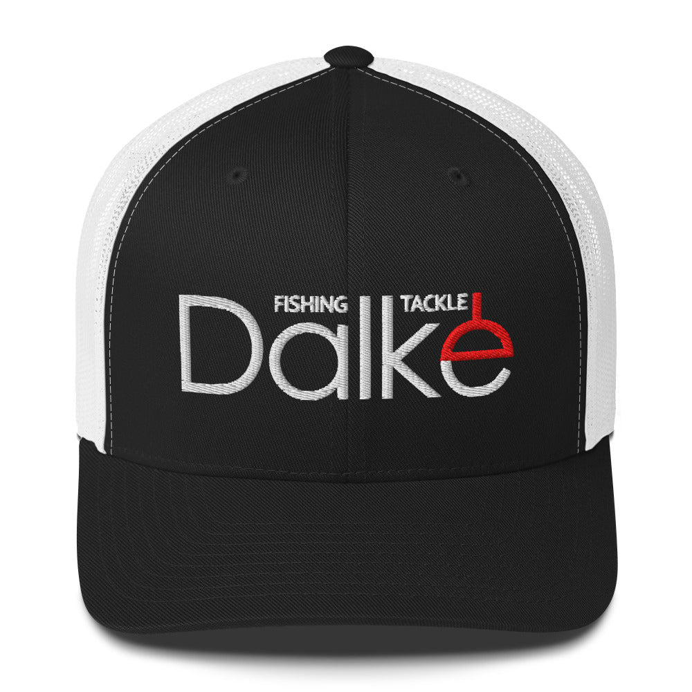 Dalke Fishing Trucker Hat black white