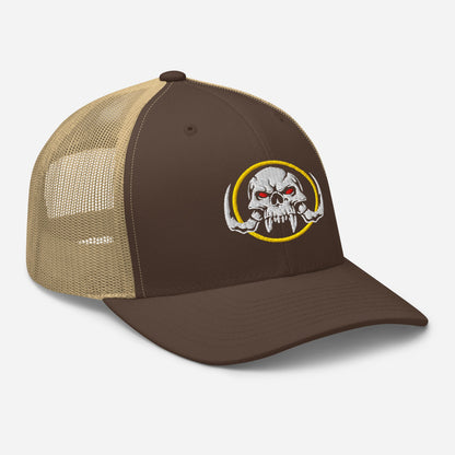 Mastodont Skull Trucker Cap brown