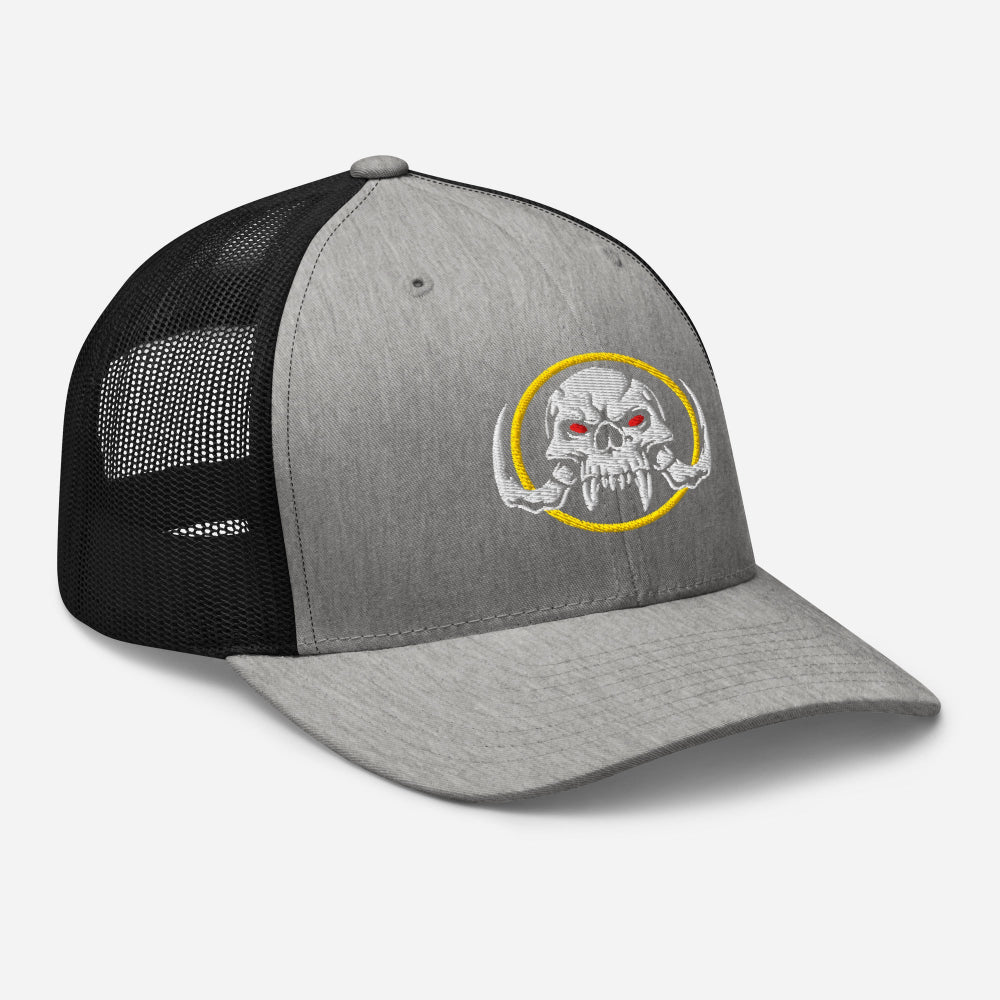 Mastodont Skull Trucker Cap grau