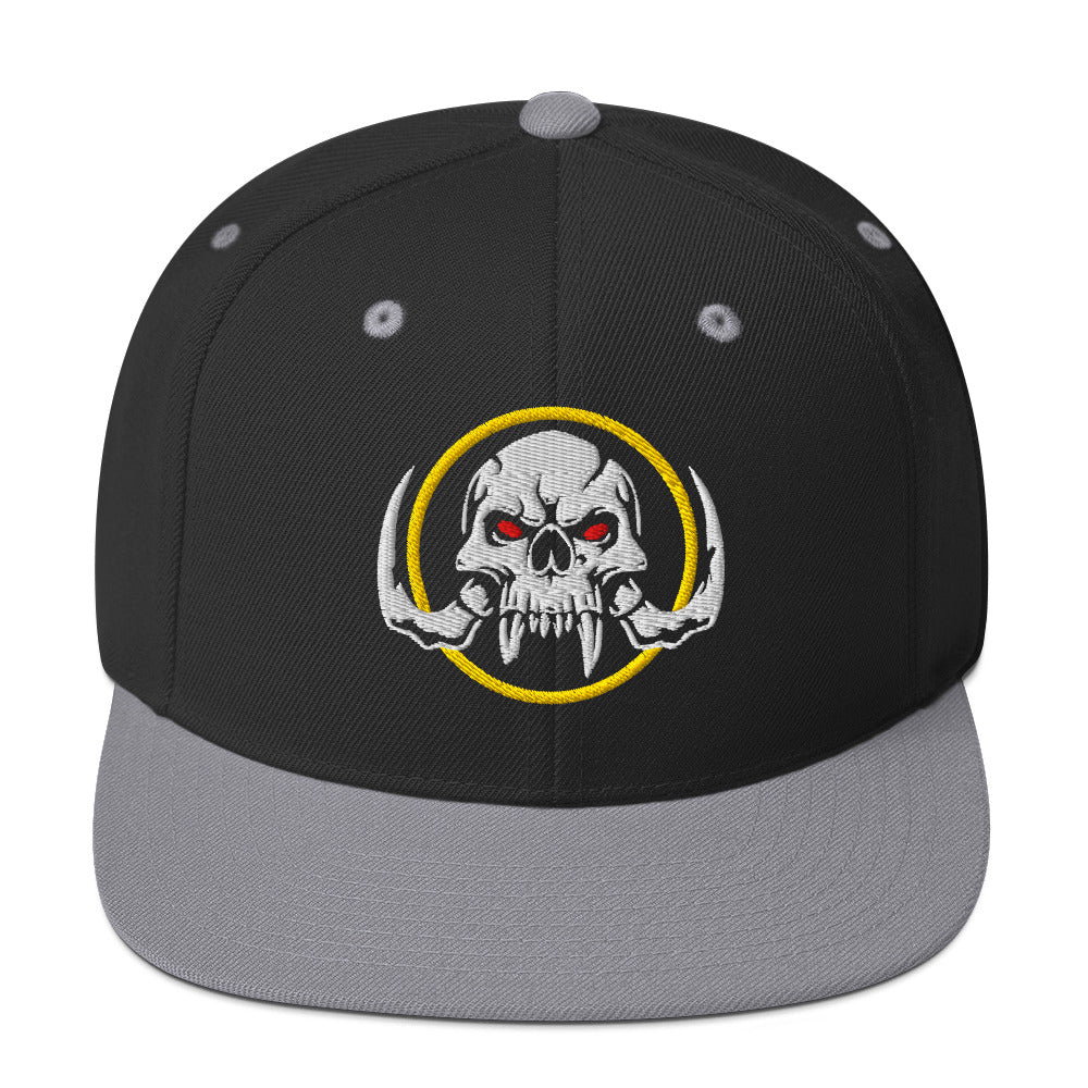 Mastodont Skull Snapback-Cap grau